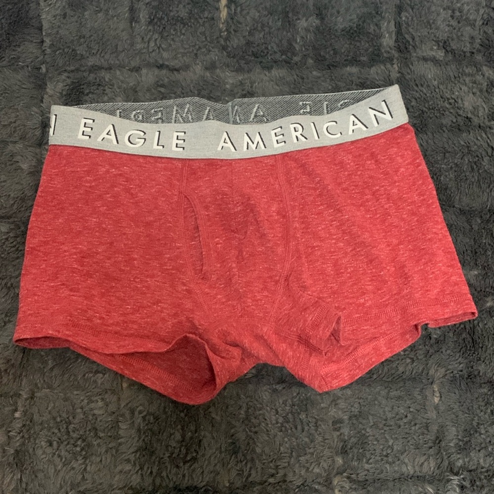 American Eagle size small classic boxer brief 3” red maroon